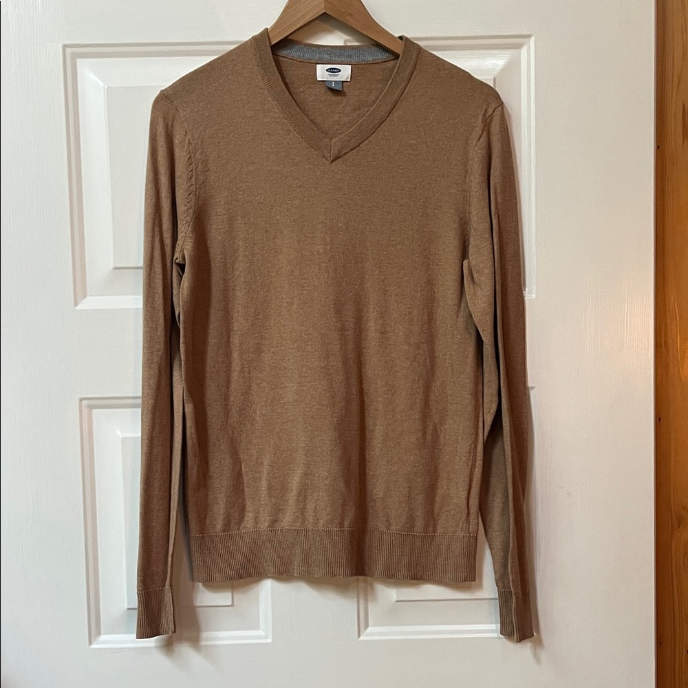 Old Navy Brown V-Neck Sweater
